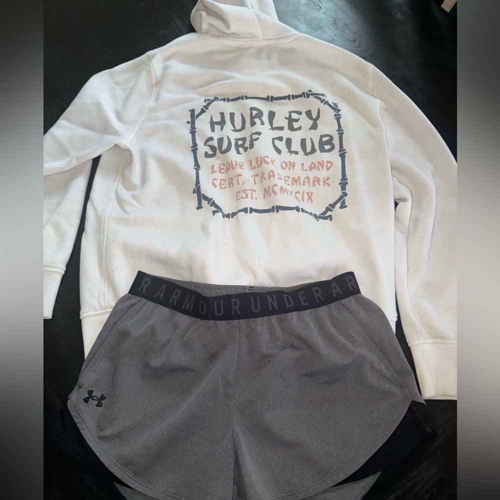 Under Armor Black & Gray Running Shorts